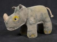 Steiff Nosy Rhino Plush German Mohair Stuffed Animal